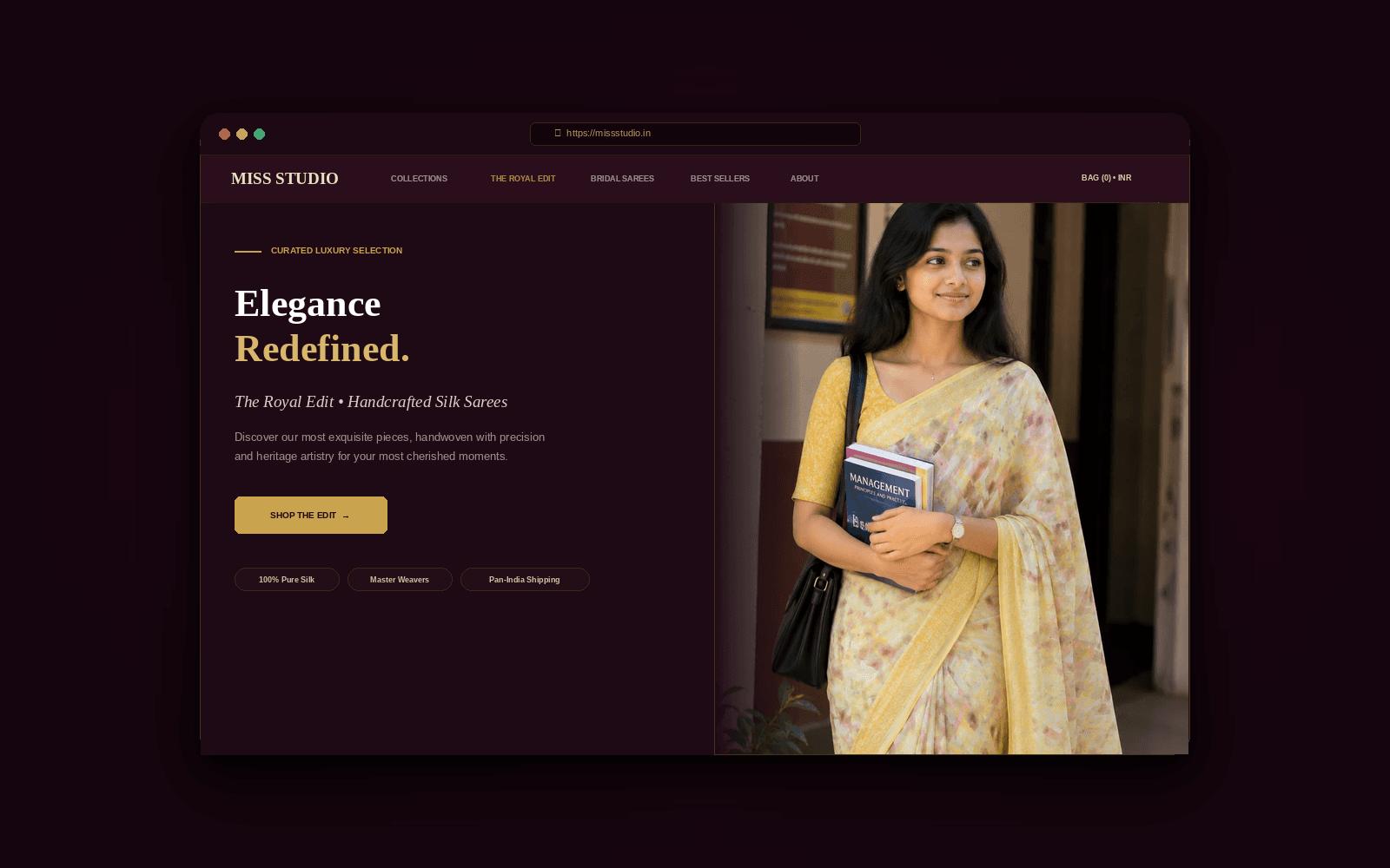 Miss Studio e-commerce project by WISDO TECH